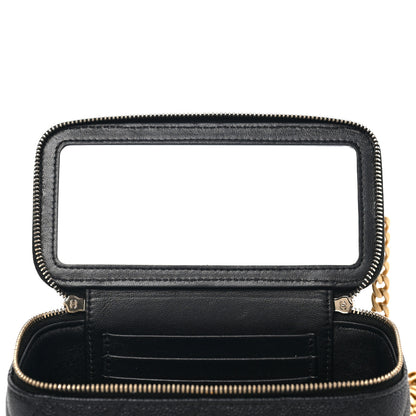 Chanel Caviar Quilted Sweetheart Vanity Case Black 7 of 9