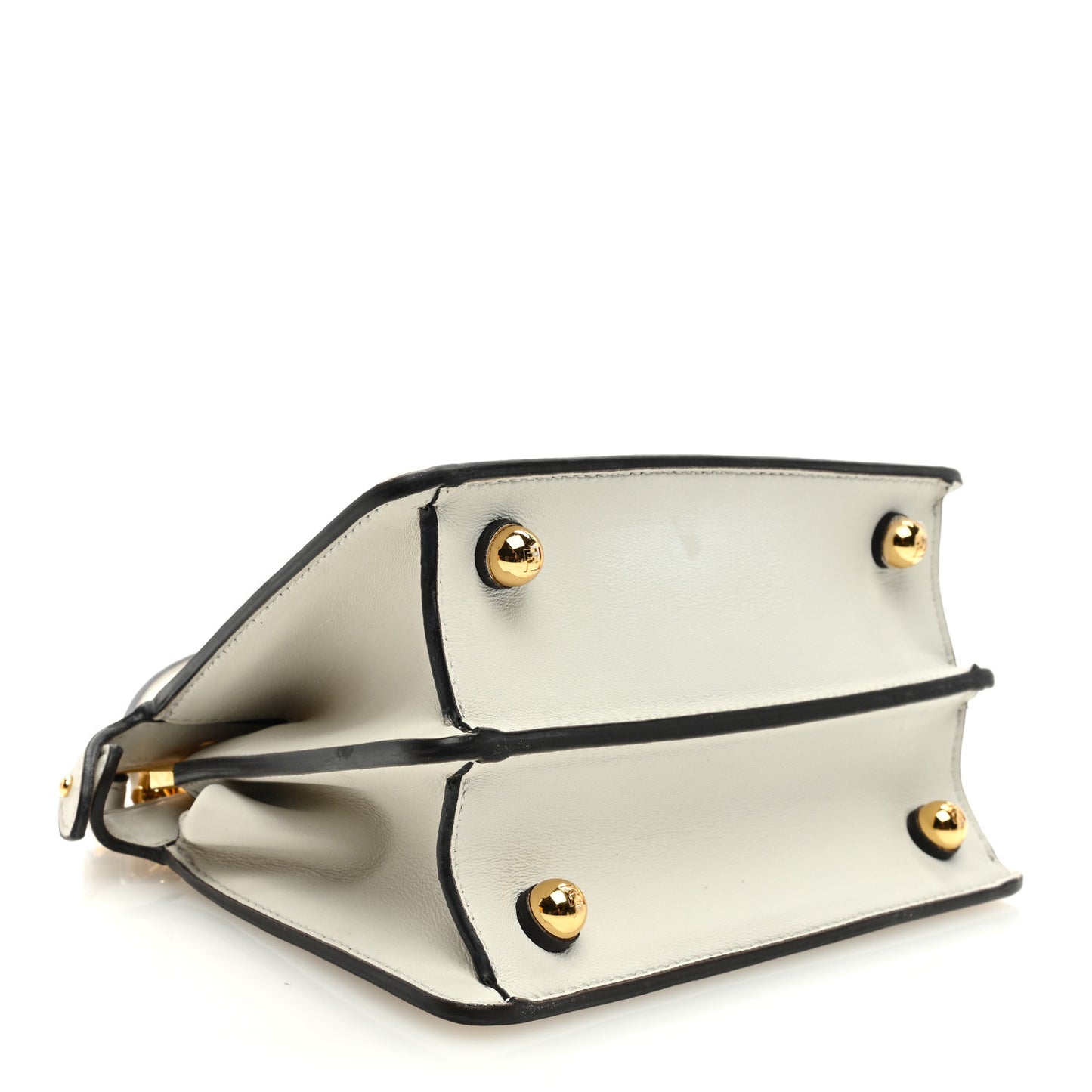 Shiny Nappa Petite Peekaboo I SEE U Satchel White