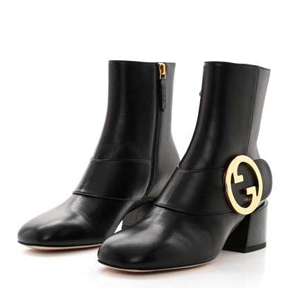 Gucci Malaga Kid GG Blondie 55mm Ankle Boots 36.5 Black 3 of 9