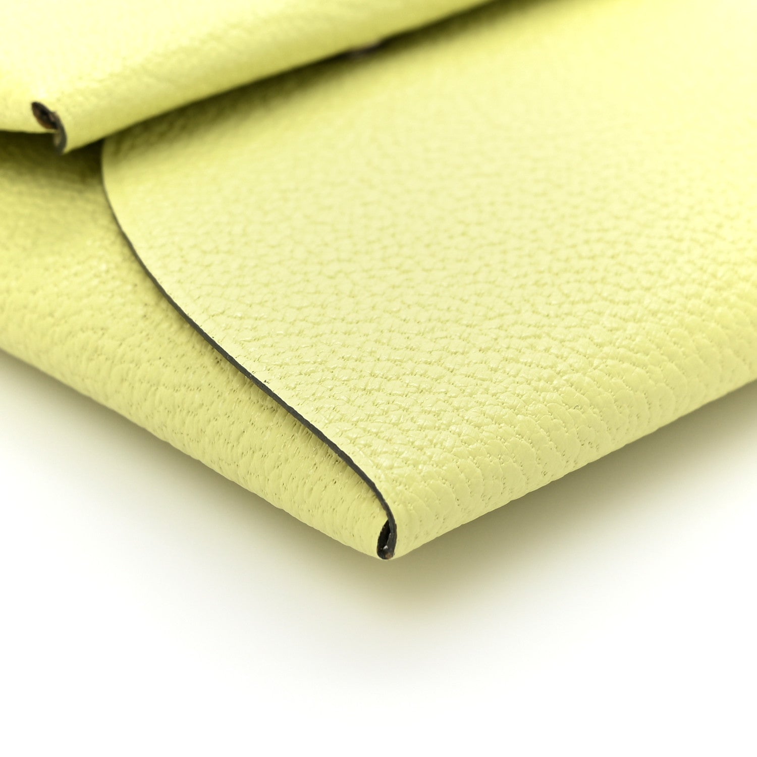 Hermes Chevre Mysore Bastia Verso Coin Purse Jaune Bourgeon Nata 9 of 10