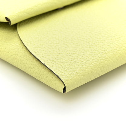 Hermes Chevre Mysore Bastia Verso Coin Purse Jaune Bourgeon Nata 9 of 10
