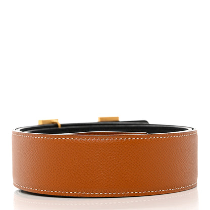 Hermes Epsom Swift 42mm Constance 2 Belt 95 38 Gold Black 2 of 11