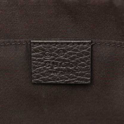 Gucci Monogram Dollar Calfskin Belt Bag Beige Ebony Testa di Moro Marrone Scuro 6 of 12