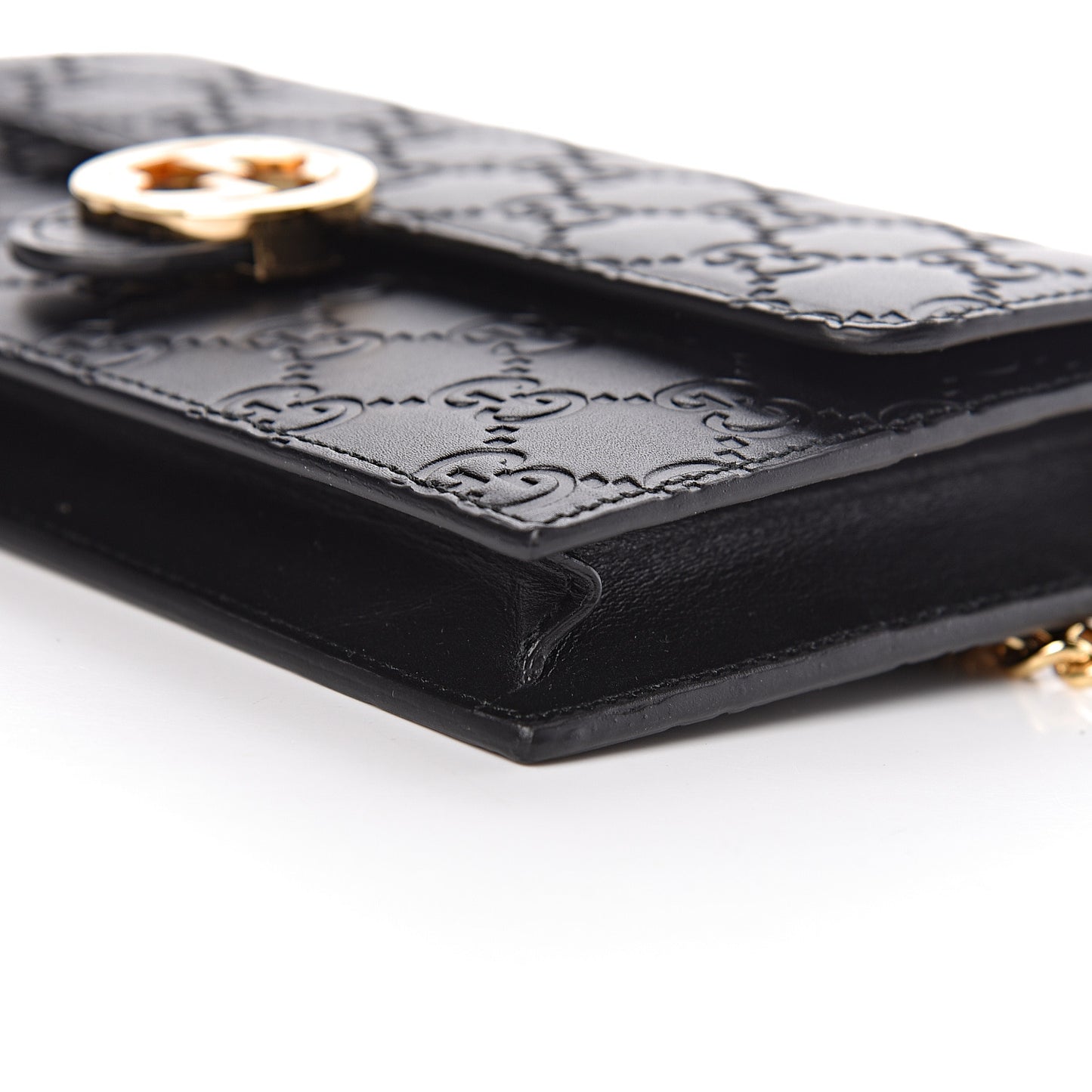 Guccissima Icon Chain Wallet Black