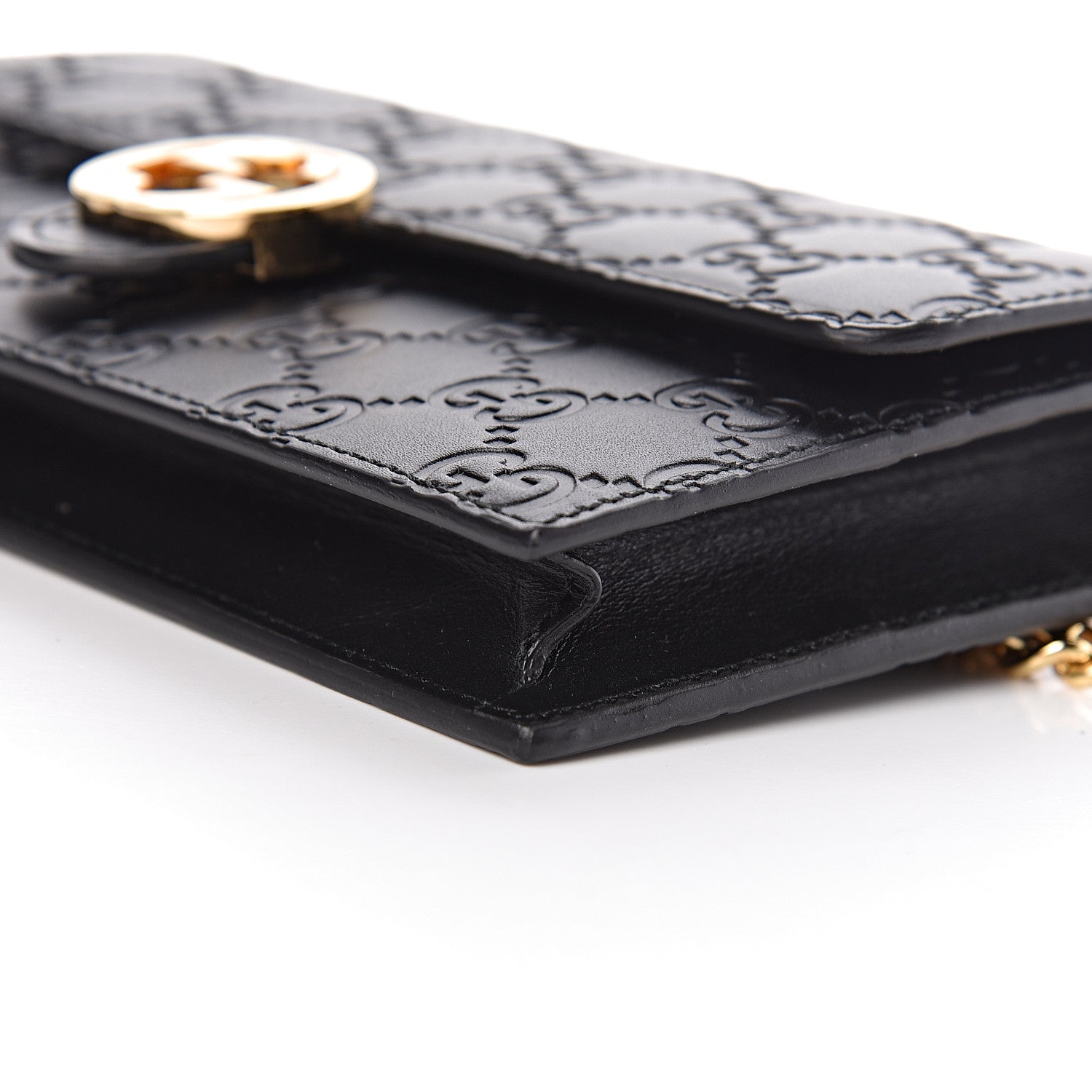 Gucci Guccissima Icon Chain Wallet Black 10 of 10