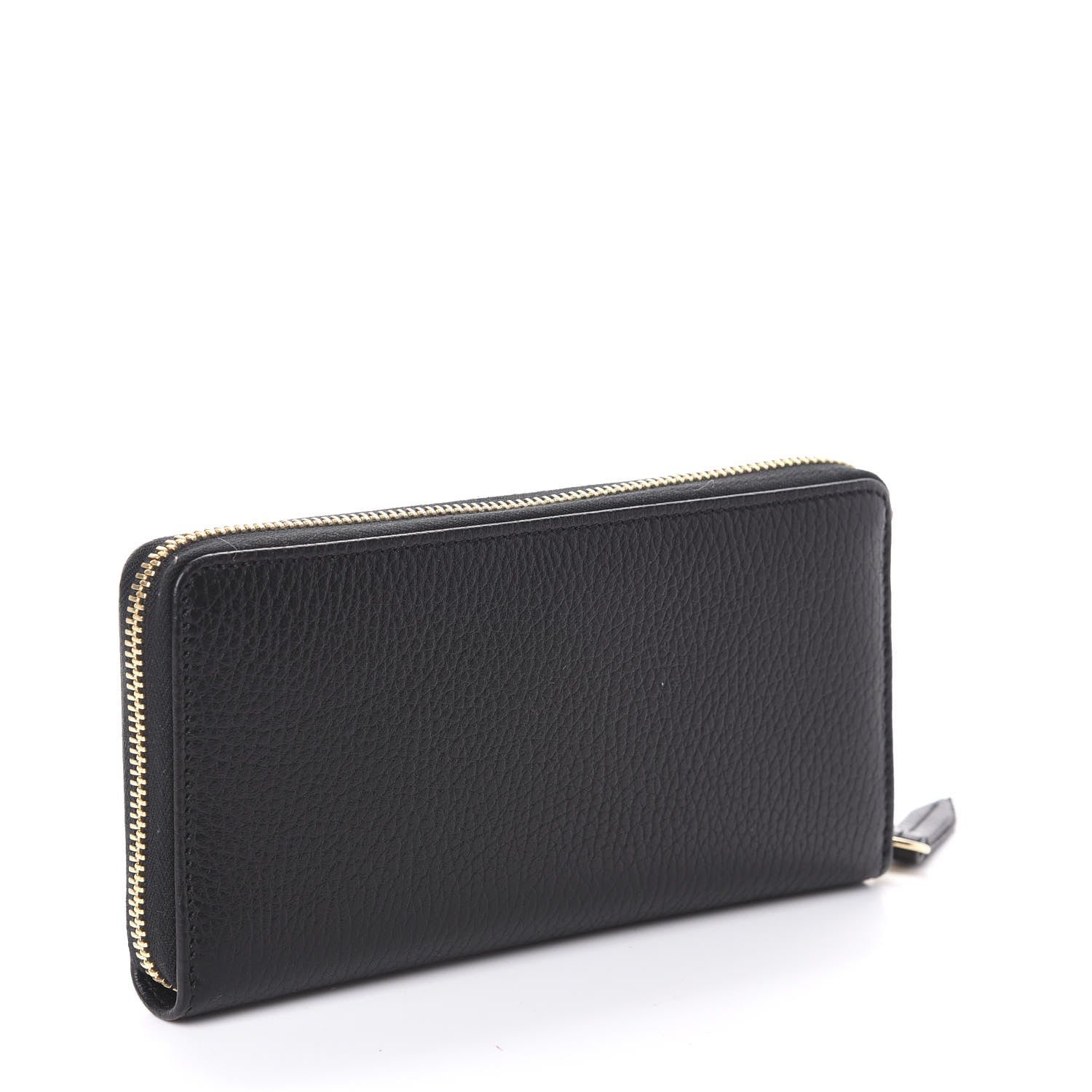 Gucci Dollar Calfskin GG Marmont Zip Around Wallet Black 3 of 6