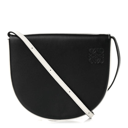 Loewe Soft Calfskin Heel Bag Black Soft White 1 of 9