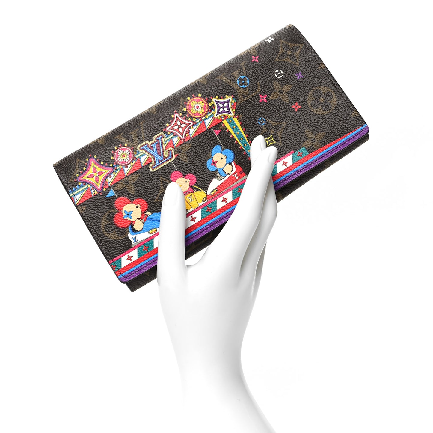Monogram 2020 Christmas Animation Sarah Wallet Coquelicot