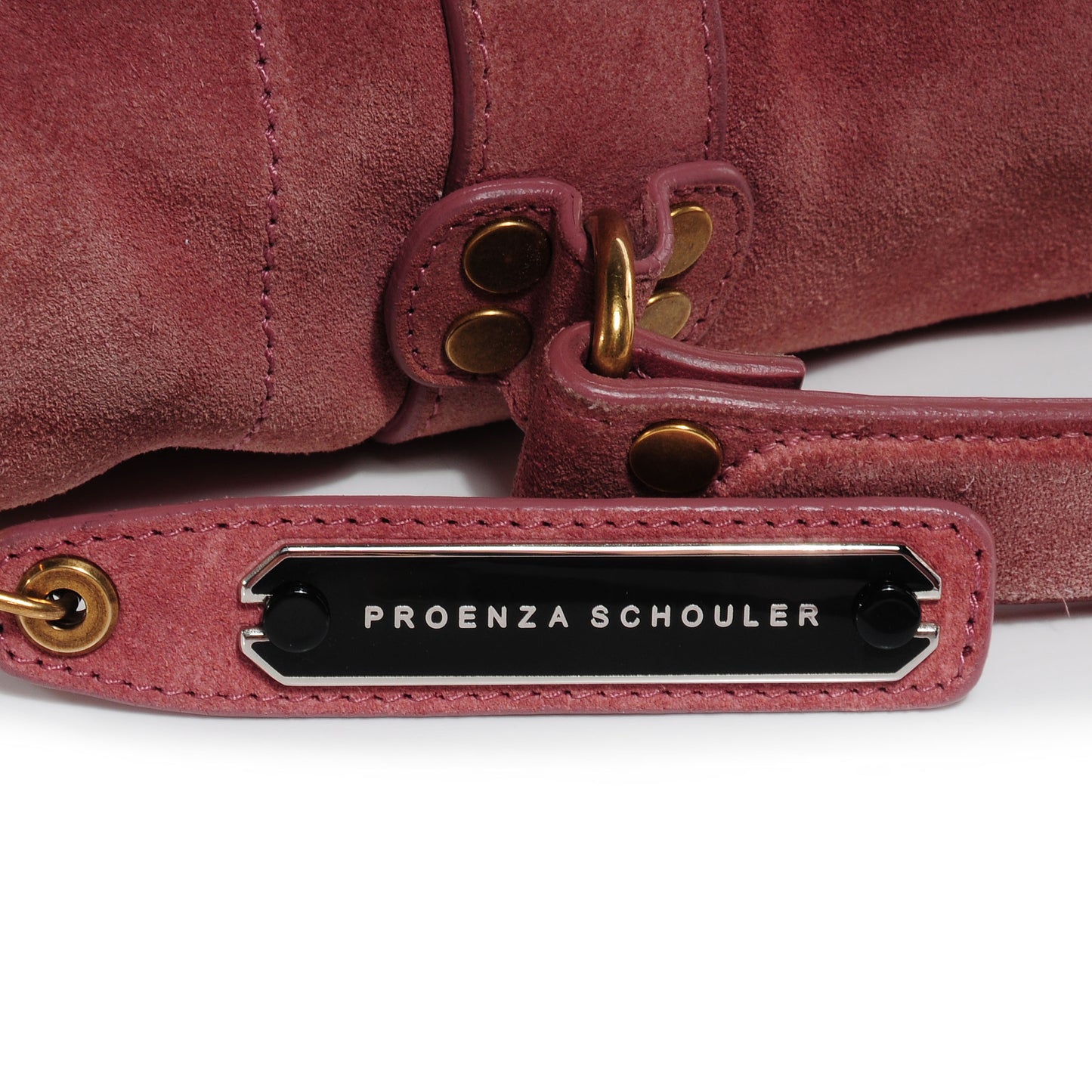 Suede PS1 Medium Satchel Antique Pink