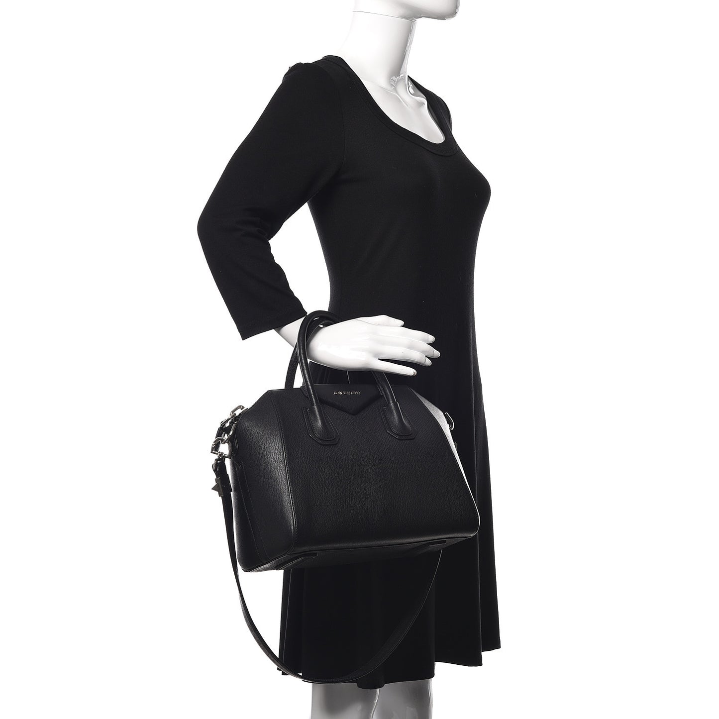 Sugar Goatskin Small Antigona Black