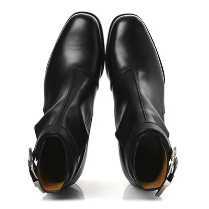 Gucci Calfskin Jakarta Buckle Boots 8 Black 2 of 11