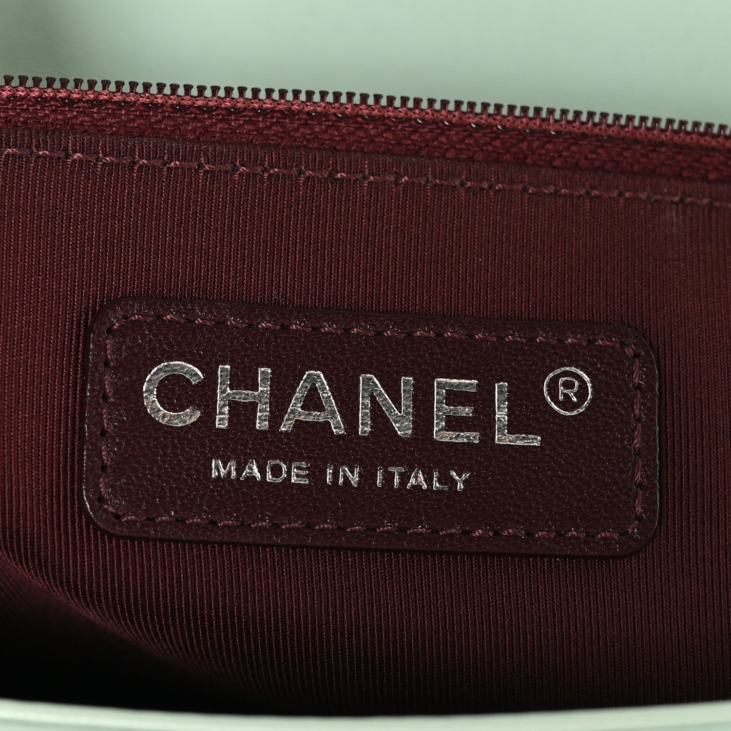 Chanel Wrinkled Lambskin Chevron Quilted New Medium Boy Flap Light Green 6 of 10