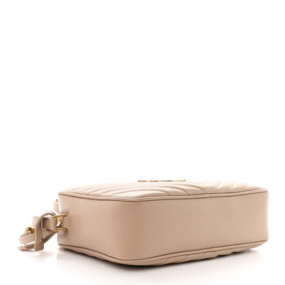 Saint Laurent Calfskin Matelasse Monogram Lou Camera Bag Dark Beige 4 of 10