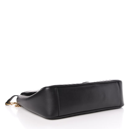 Gucci Calfskin Matelasse Large GG Marmont Shoulder Bag Black 4 of 13
