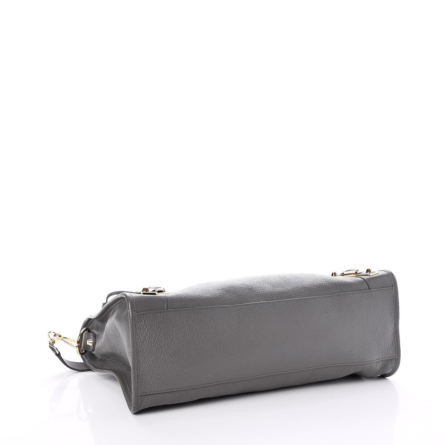 Chevre Gold Metallic Edge Hardware City Gris Acier