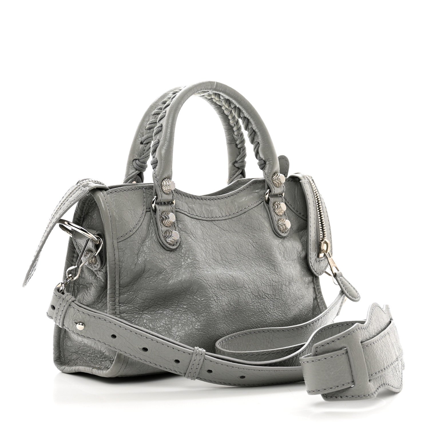 Balenciaga Agneau Giant 12 Silver Hardware Mini City Gris Haussmannien 3 of 9
