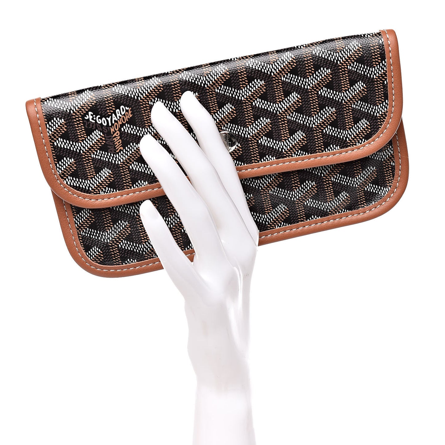Goyardine Pouch Black Gold