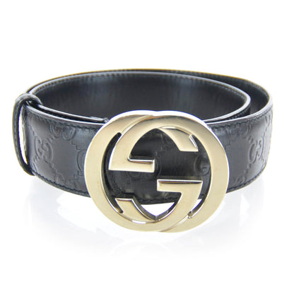 Gucci Guccissima GG Belt Black 80 30 1 of 4