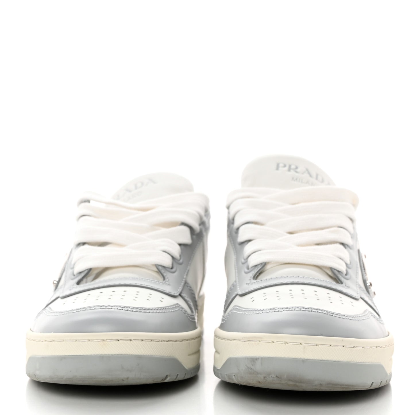 Vitello Sport Spazzolato Rois Triangle Logo Womens Downtown Low Top 30mm Sneakers 37.5 White Fiordaliso