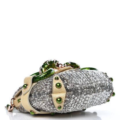 Gucci Monogram Lizard Jeweled Dragon Evening Bag 4 of 9