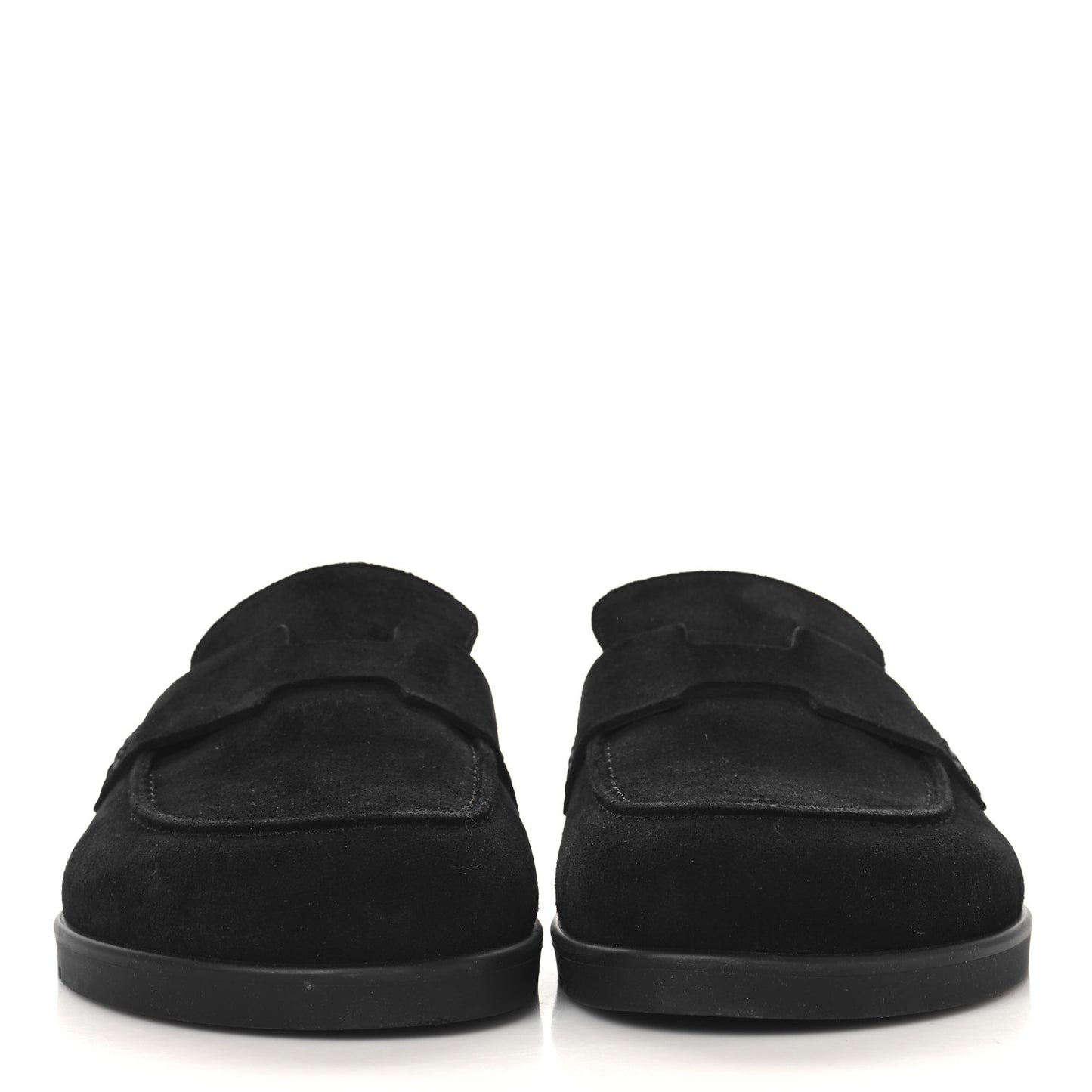 Suede Calfskin Go Mules 36 Black