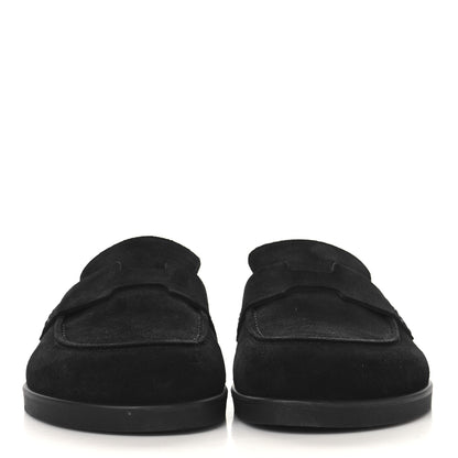 Hermes Suede Calfskin Go Mules 36 Black 3 of 10