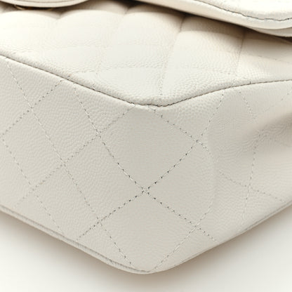 Chanel Caviar Quilted Small Double Flap White 9 of 9