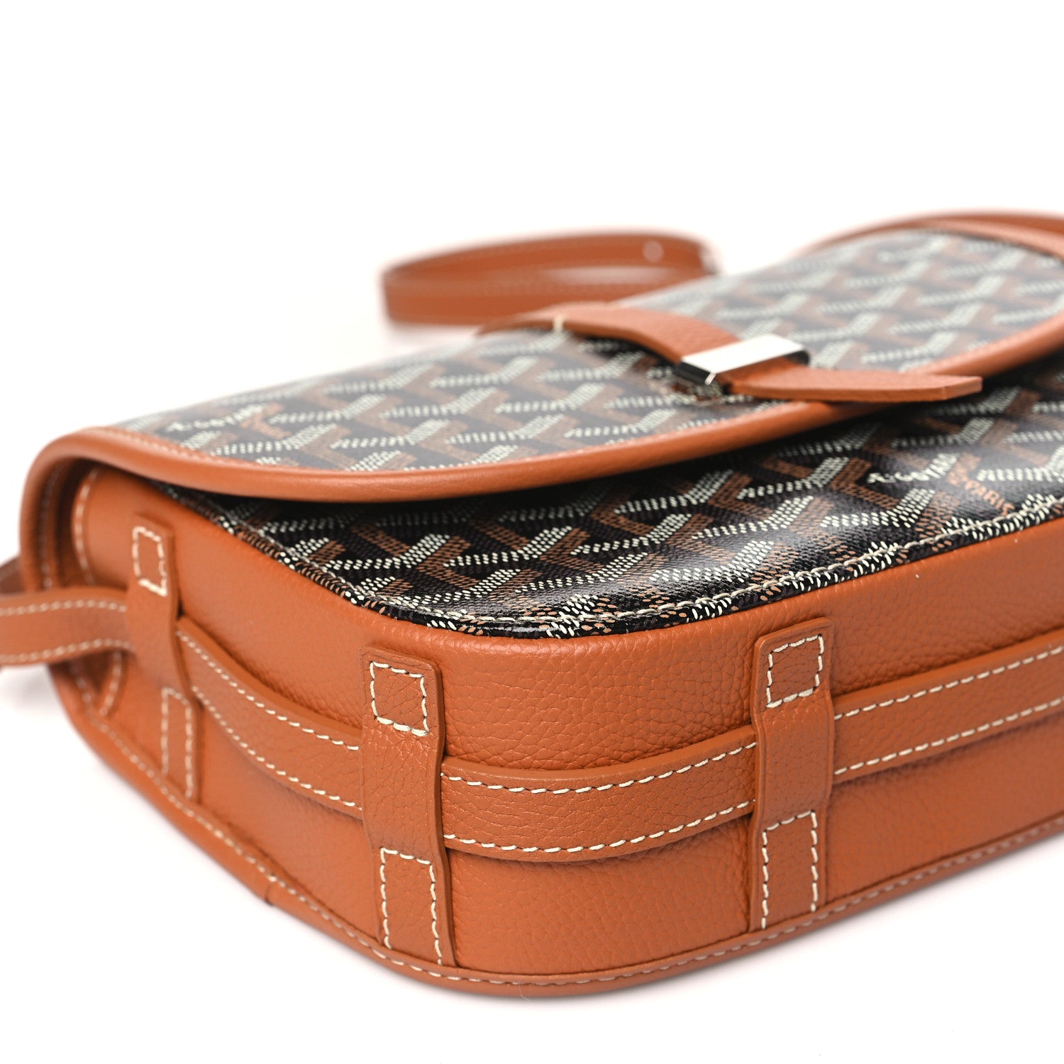 Goyard Goyardine Belvedere II PM Messenger Bag Black Gold 8 of 9