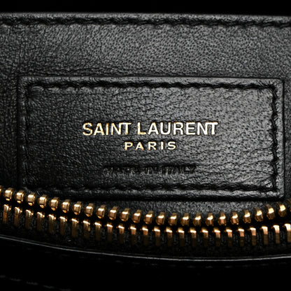 Saint Laurent Calfskin Y Quilted Monogram Small Loulou Chain Satchel Black 6 of 10