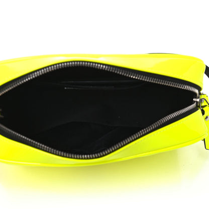 Saint Laurent Patent Calfskin Matelasse Monogram Lou Camera Bag Neon Yellow 4 of 4