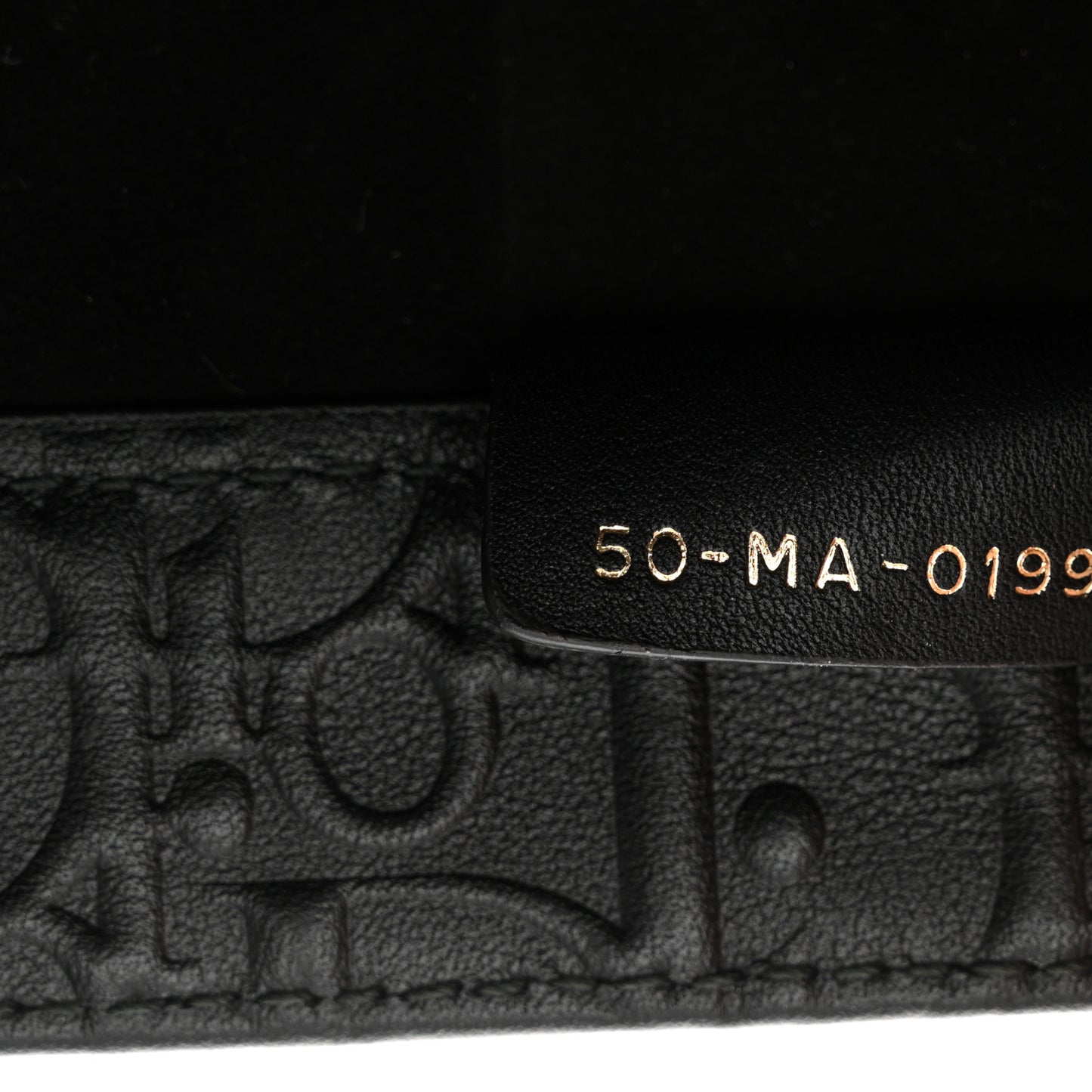 Oblique Calfskin Embossed Medium Book Tote Black