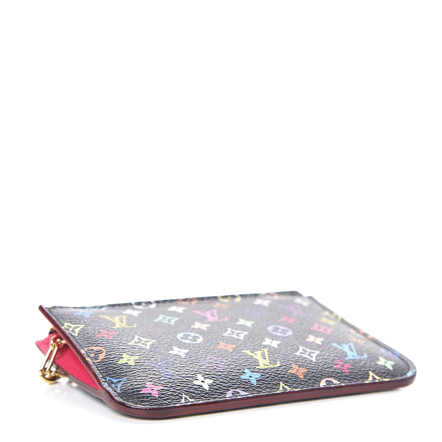 Louis Vuitton Monogram Multicolor Key Pouch Black Grenade 4 of 9