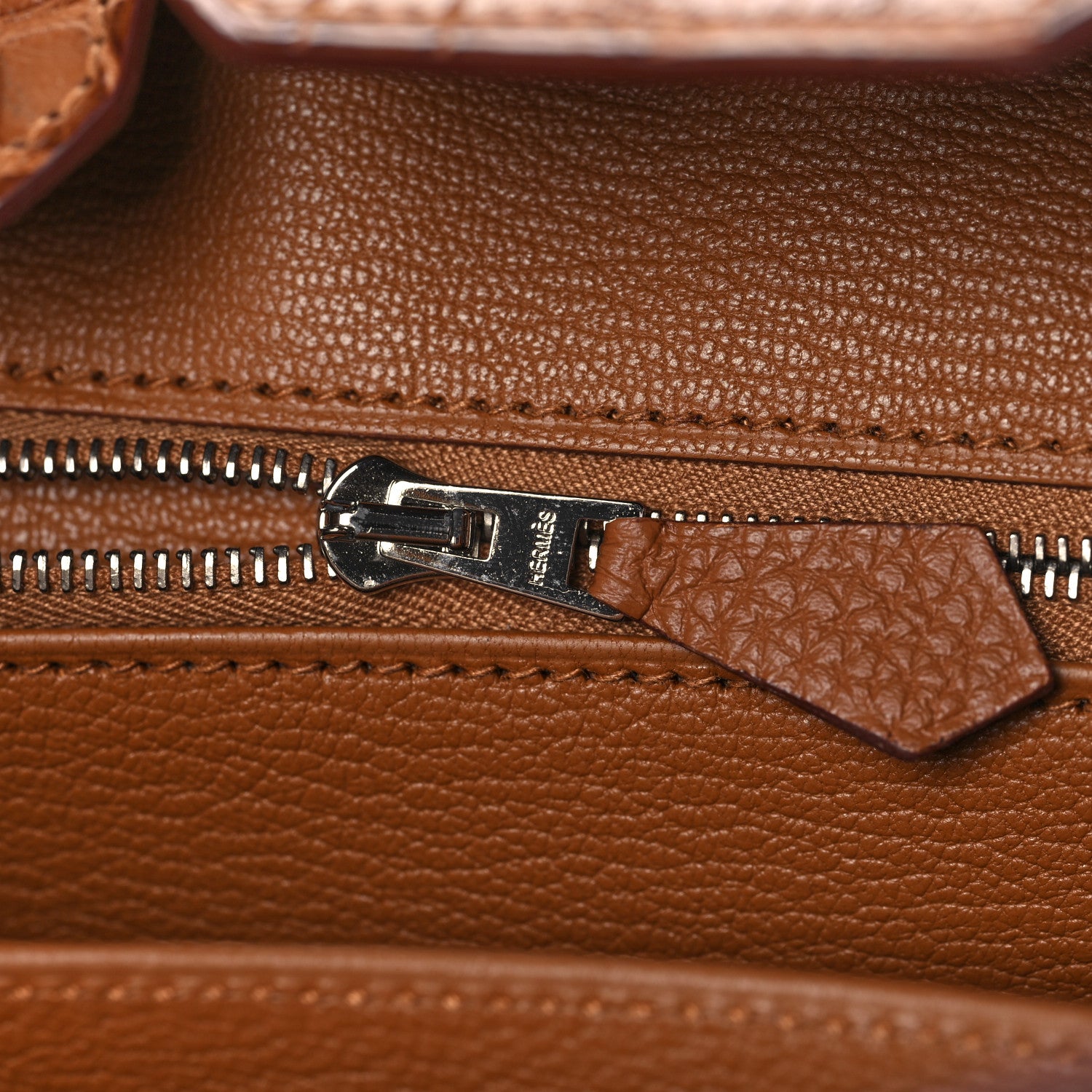 Hermes Togo Matte Alligator Birkin Touch 25 Gold 20 of 35
