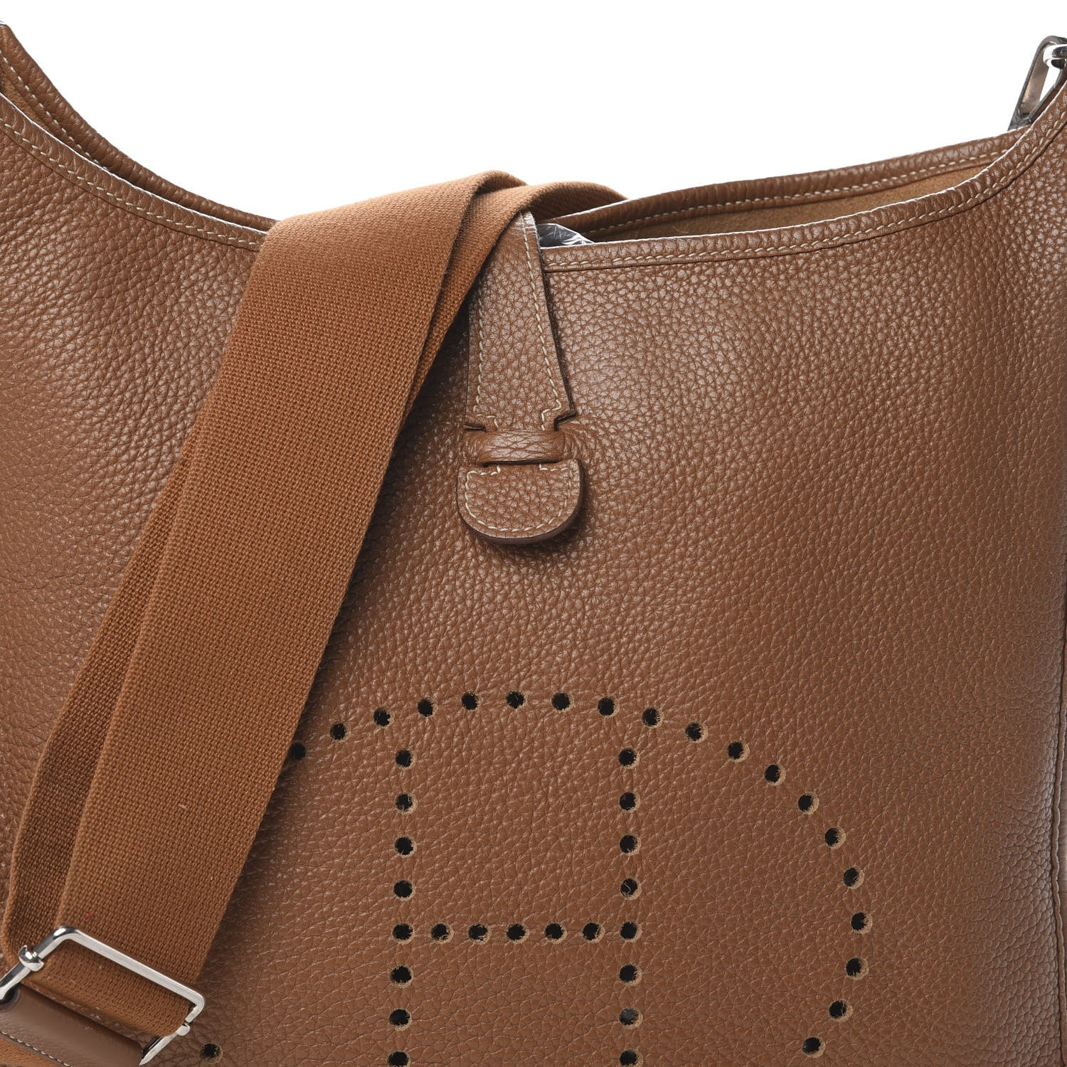 Hermes Taurillon Clemence Evelyne III GM Gold 9 of 9
