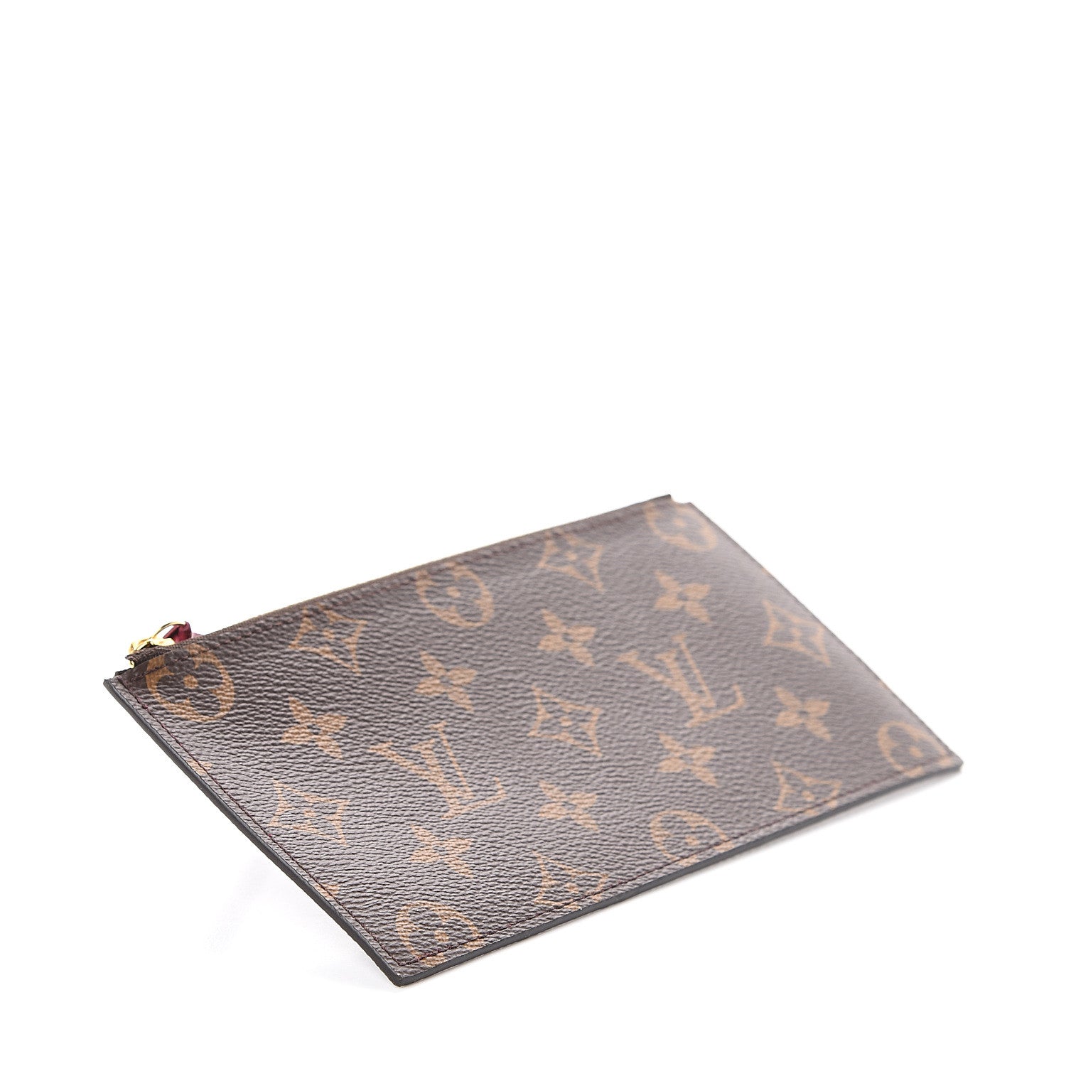 Louis Vuitton Monogram Felicie Chain Wallet Zippered Insert Fuchsia 3 of 5