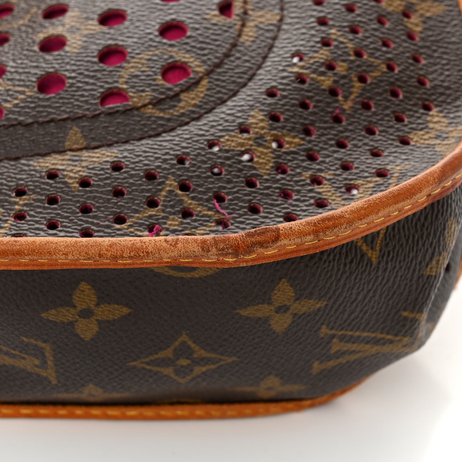 Louis Vuitton Monogram Perforated Musette Fuchsia 9 of 10