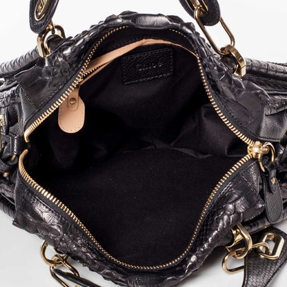 Chloe Python Medium Paraty Black 10 of 10