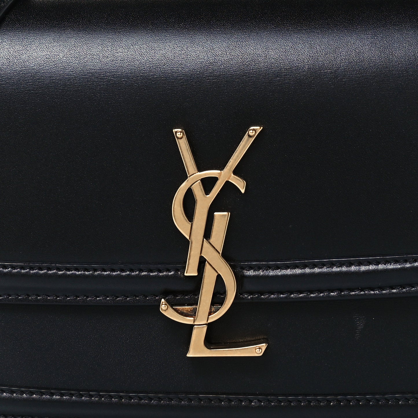 Smooth Calfskin Small Solferino Satchel Black