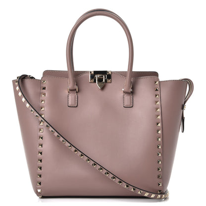 Valentino Garavani Vitello Rockstud Double Handle Tote Poudre 1 of 10