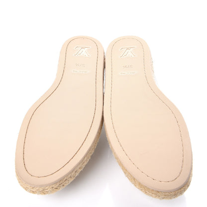 Louis Vuitton Calfskin Tropical Bloom Espadrille Flat 37.5 White 5 of 9