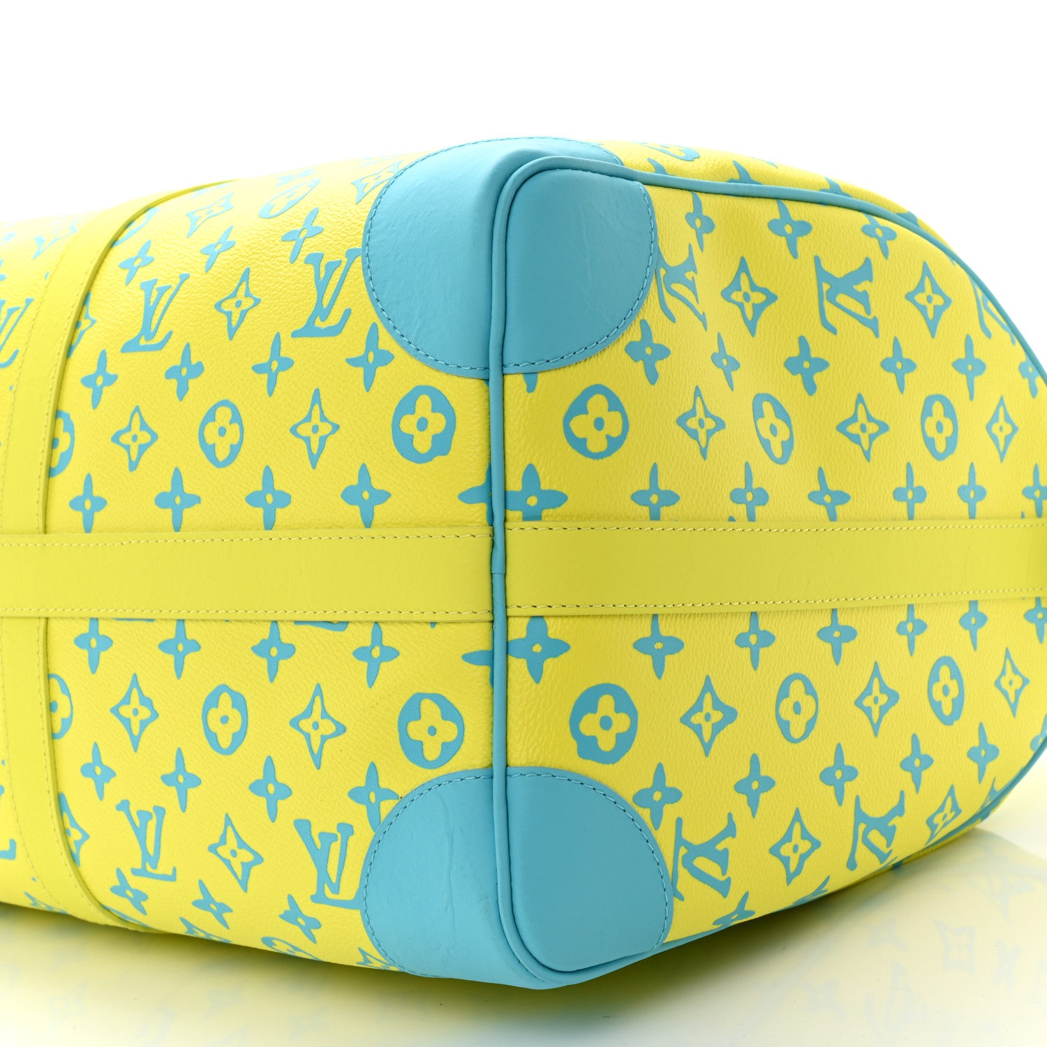 Louis Vuitton Monogram Playground Keepall Bandouliere 50 Lime 9 of 11