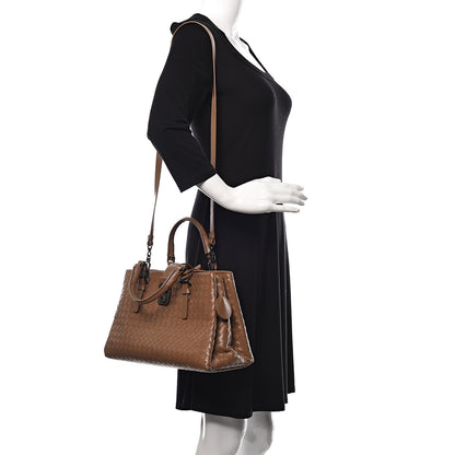 Bottega Veneta Light Calf Intrecciato Small Roma New Cigar 3 of 11