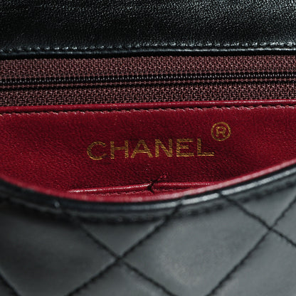 Chanel Lambskin Quilted Mini Square Flap Black 6 of 9