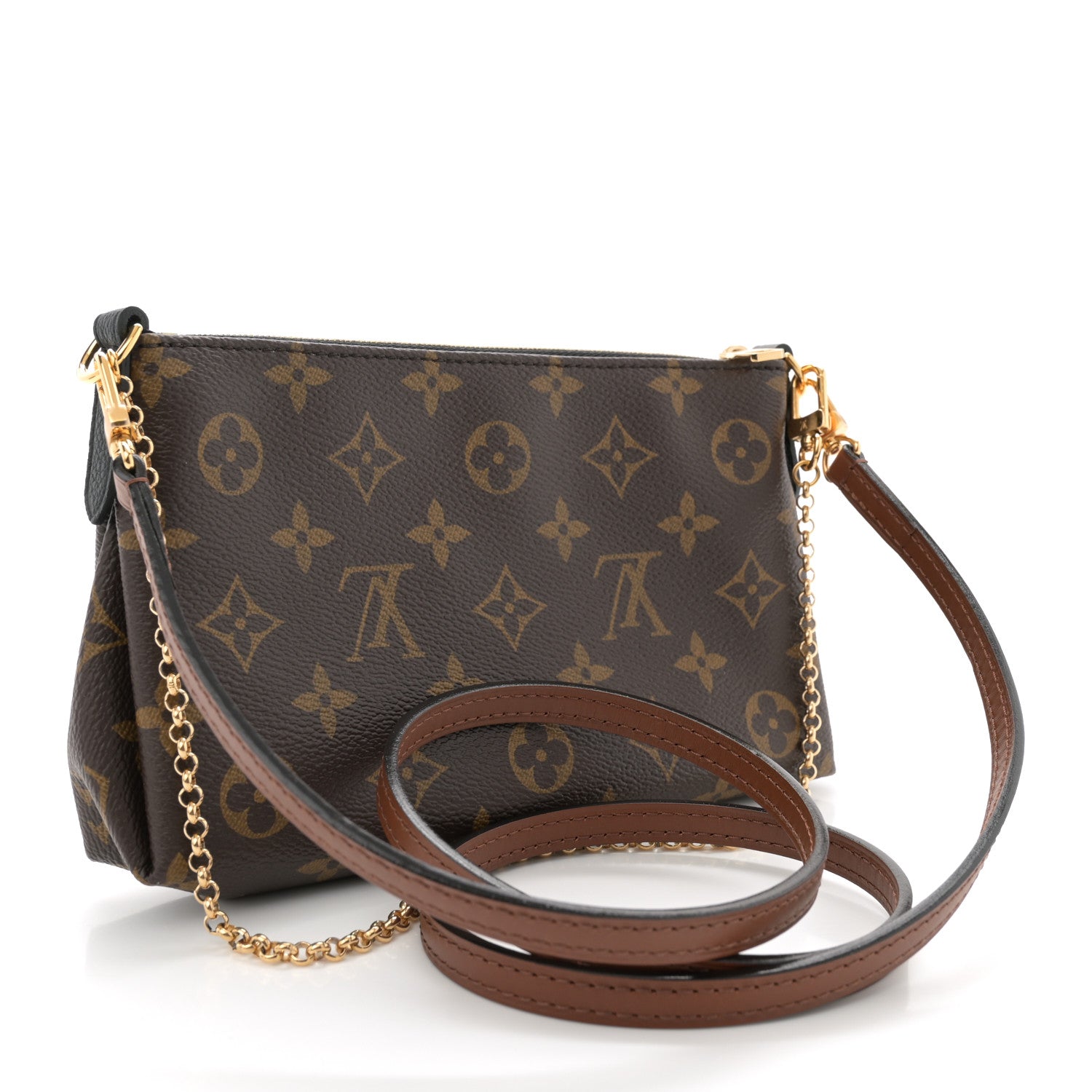Louis Vuitton Monogram Pallas Clutch Black 3 of 10