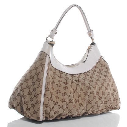 Gucci Monogram D Gold Large Hobo Off White 3 of 7
