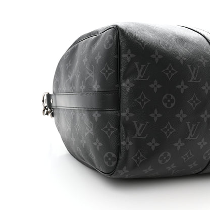 Louis Vuitton Monogram Eclipse Keepall Bandouliere 55 8 of 9