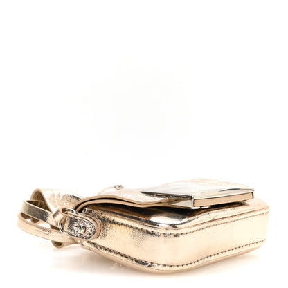 Fendi Metallic Nano Baguette So Sweet Handle Charm Gold 4 of 10