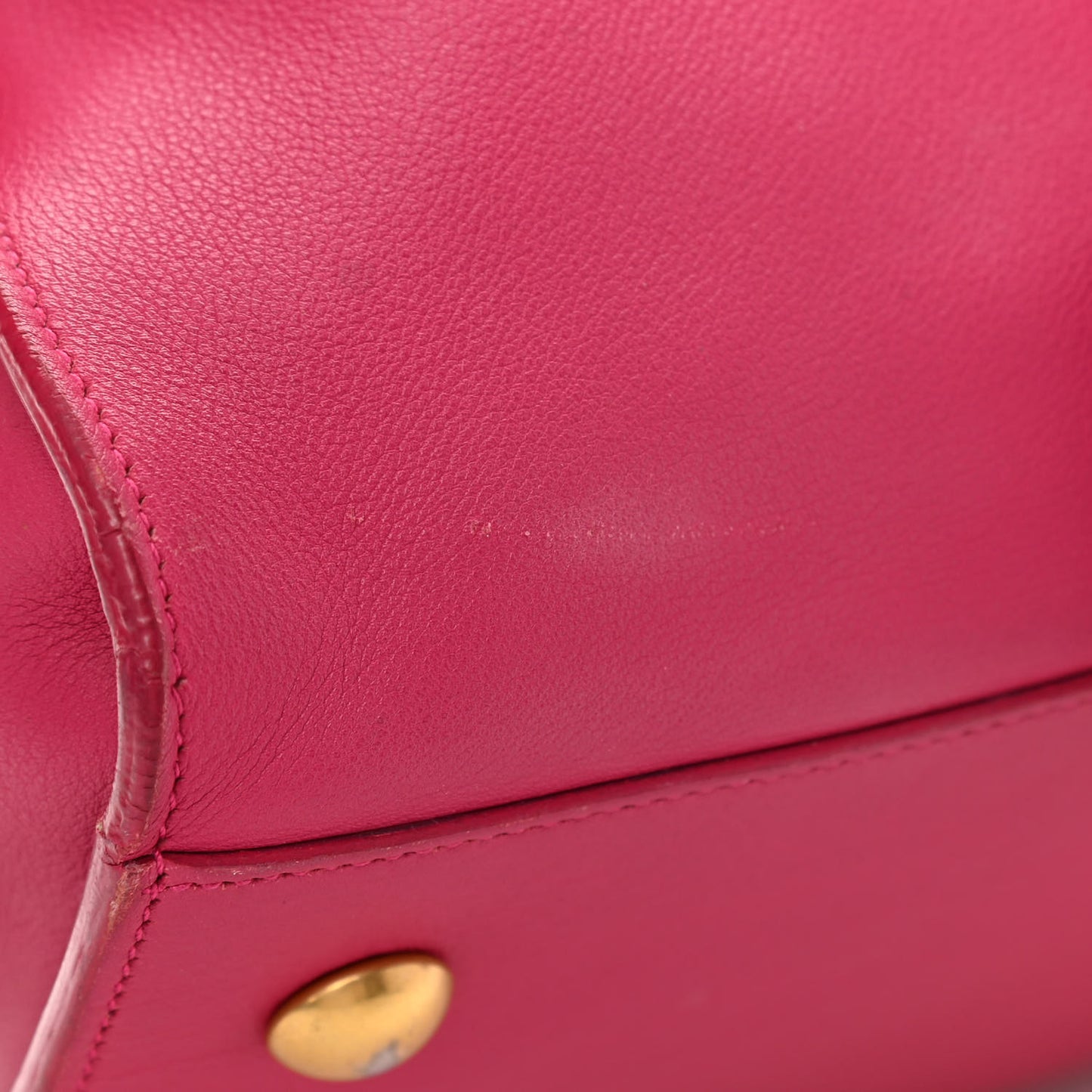 Calfskin Medium Classic Y Cabas Fuchsia