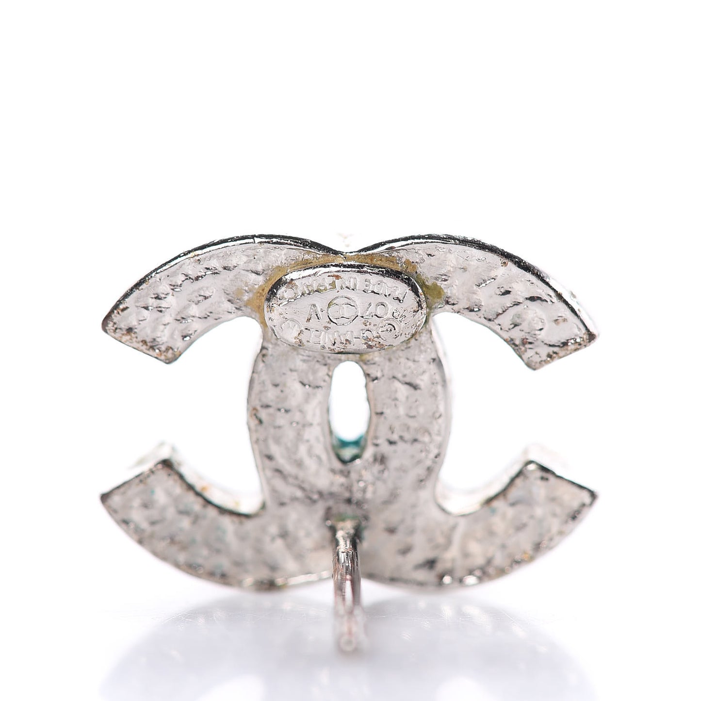 Crystal Mini Timeless CC Earrings Silver