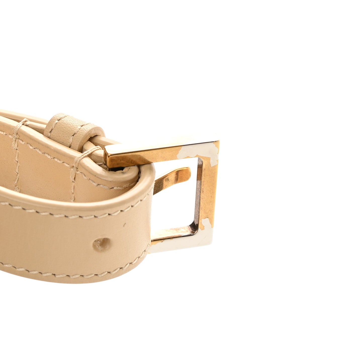 Smooth Calfskin Small Solferino Satchel Ivory Natural